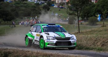 La Skoda Fabia R5 di Kopecky sulle strade di casa