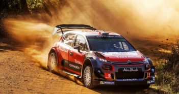 Loeb negli ultimi test su terra sulla Citroen C3 WRC+