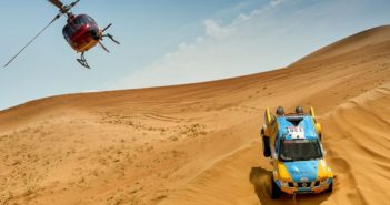 Uno dei suggestivi scorci desertici del China rally