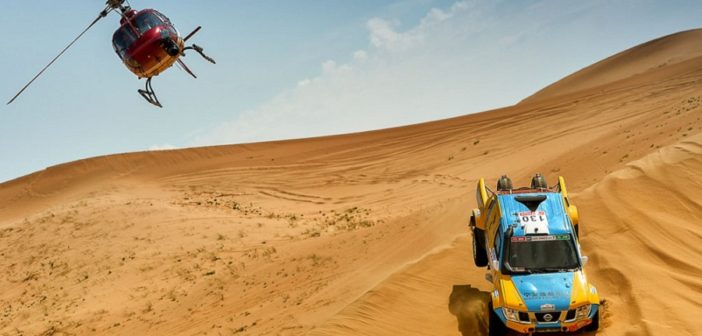 Uno dei suggestivi scorci desertici del China rally