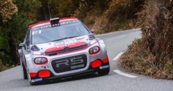 La Citroen C3 R5 con Bonato sulle strade del Var