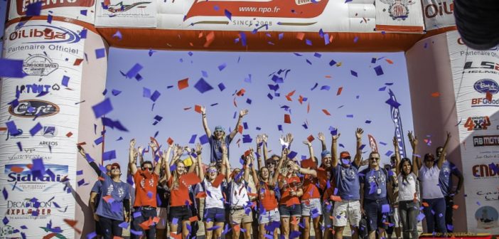 La festa dello staff all'arrivo della gara 2017