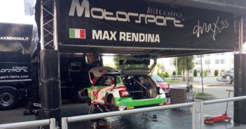 Il service Motorsport Italia con la fabia di Max Rendina