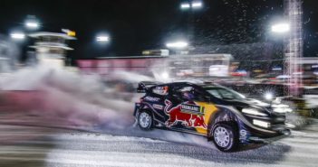 Ogier sulla speciale by night di Karlstad
