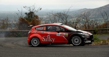 Crugnola al rally di Roma Capitale con la Fiesta HK Racing.