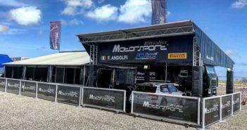 Il service Motorsport Italia cn la Fabia di Andolfi al Tour de Corse