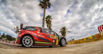 TEMPESTA IN DEROGA Tempestini in azione con la DS3 R5 al Catalunya 2017.