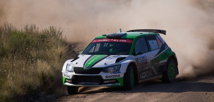 La Skoda Fabia di Tidemand in azione sulle speciali Argentine.