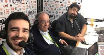 Gabriele Cogni, Marco Giordo e Lucio Rizzica negli studi di Fox Sports