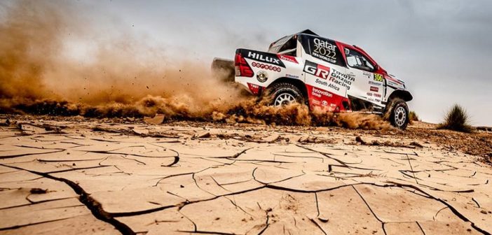 Nasser in azione nel deserto del Marocco.