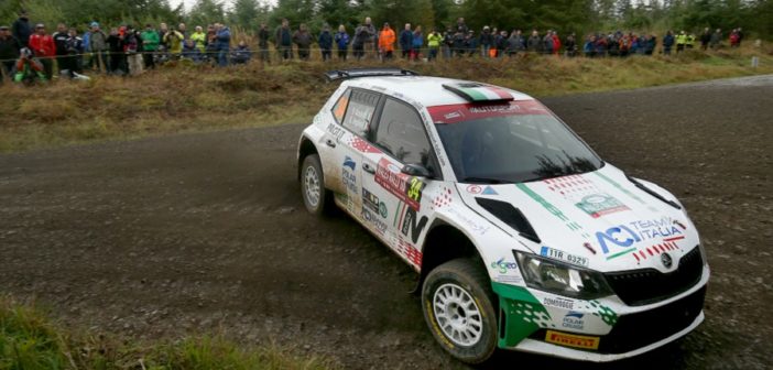 La Fabia di Andolfi in azione sulle strade Gallesi.