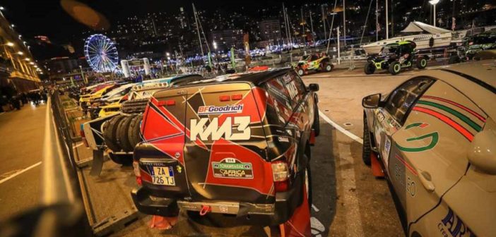 Il parco partenza di Montecarlo dell'Africa Eco Race