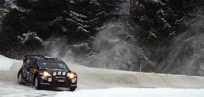 Tidemand al volante della Fiesta RS WRC nello Sweden 2014