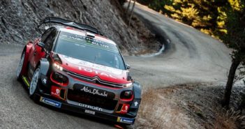 La Citroen C3 di Ogier nei test pre Montecarlo nel sud della Francia