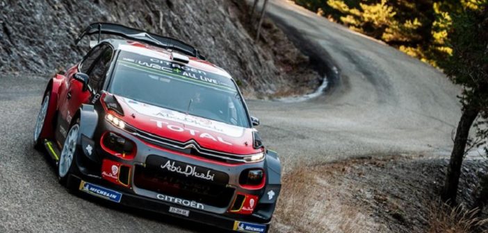 La Citroen C3 di Ogier nei test pre Montecarlo nel sud della Francia