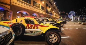 Il buggy di Laure nel parco di Montecarlo.