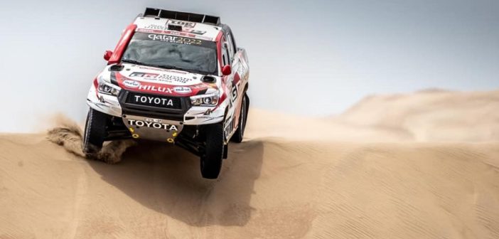 La Toyota Hilux di Nasser al contrattacco.