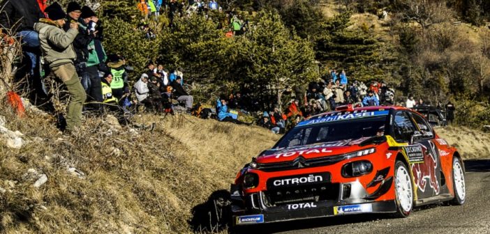 La Citroen di Ogier vola verso il successo.