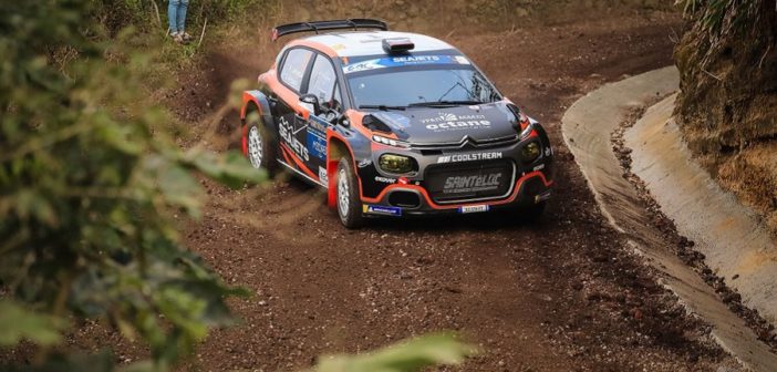 Lukyanuk porta la sua Citroen C3 R5 davanti a tutti.