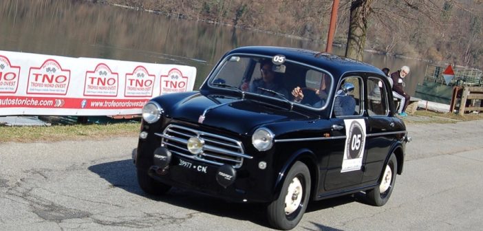 La Fiat 1100/103 di Bonfante in azione.