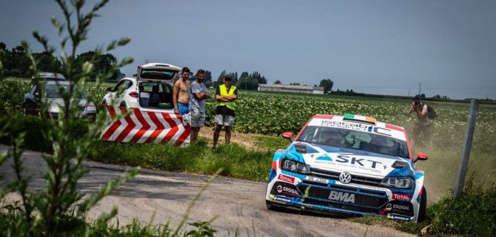 La Vw Polo R5 di Breen dominatore sulle strade di Ypres