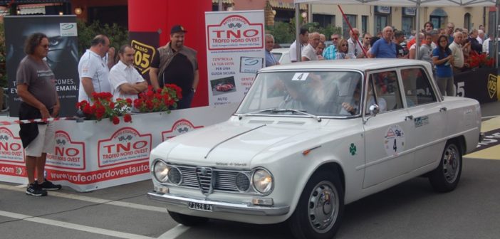 L'Alfa Romeo Giulia dei vincitori.
