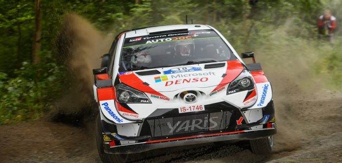 La Yaris di Latvala al timone del Finlandia.