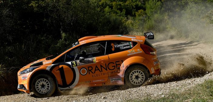 Simone Campedelli in azione sugli sterrati del Nido
