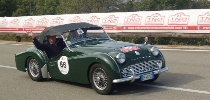 La Triumph di Bisi in azione