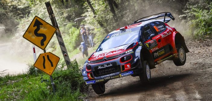 Mads Ostberg nella sua ultima usciata al volante di un plus nel WRC (Australia 2018)