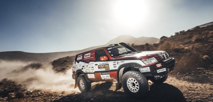 Il Patrol di Stefano Rossi sulle piste tra le creste del Marocco.