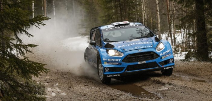 La Fiesta WRC di Camilli nella problematica edizione del 2016.