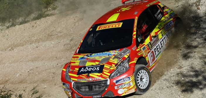 Paolo Andreucci al volante della Peugeot 208 T16 R5 nel CIRT 2019.