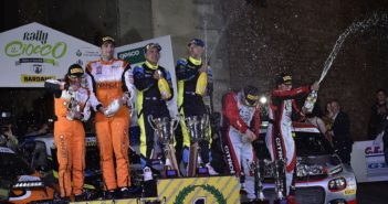 La festa del podio nel Rally Ciocco 2019.