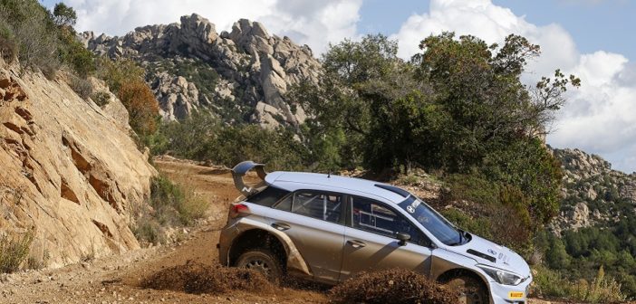 La Hyundai i20 R5 nei test di sviluppo a novembre 2019