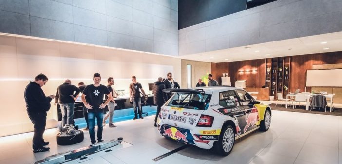 Una delle Fabia BRR appena entrata nella factory Kreisel.