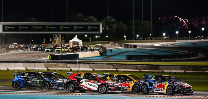 Il World RX 2019 nella notte di Abu Dhabi.