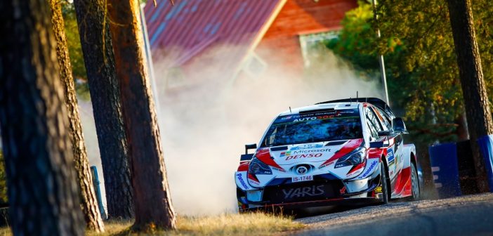 La Yaris di Latvala sulle strade di casa nel 2019, un sogno infranto nel 2020.