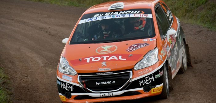 Davide Nicelli in azione sulle strade del Tuscan 2019.