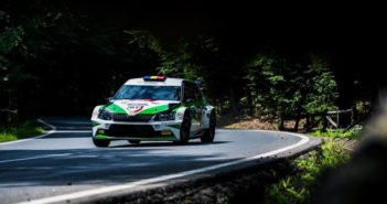 La Fabia di Tempestini sulle strade delle forste di Brasov.