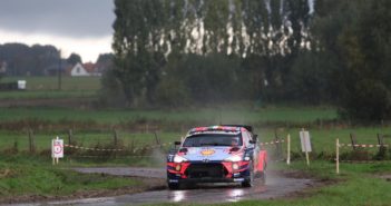 CANCELLATO IL SOUTH BELGIUM Breen con la i20 plus sulle strade del Oudenaarde due settimane addietro.