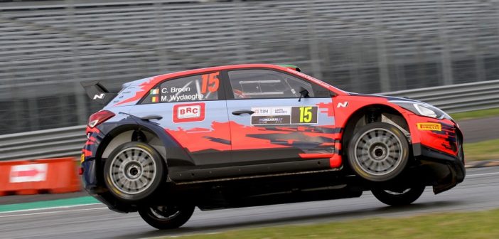 Un passaggio spettacolare di Breen nel Monza Rally Show 2019.