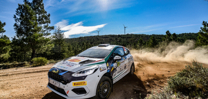 Pollara uno dei protagonisti italiani nel JWRC in azione in Sardegna.