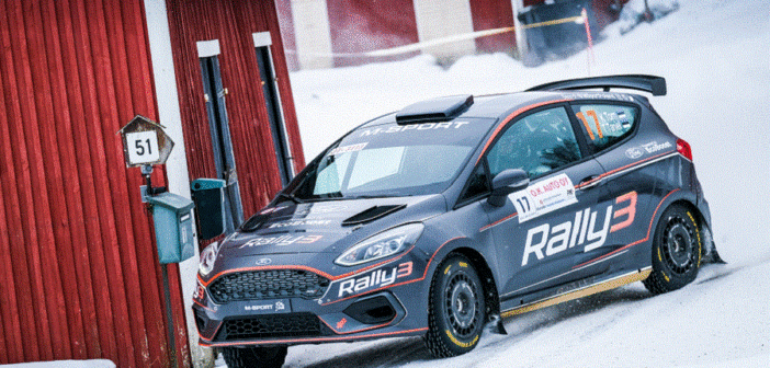 La Fiesta Rally3 di Torn in azione sulle speciali dell'OK Auto ralli.