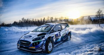 La Fiesta di Suninen in azione sulle stage on ice dell'Arctic.