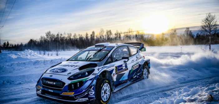 La Fiesta di Suninen in azione sulle stage on ice dell'Arctic.