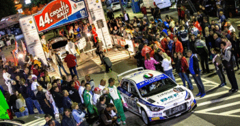 La pedana dell'ultimo Croatia Rally nel 2017