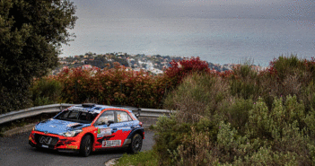 Breen in azione sullo shakedown mattutino.