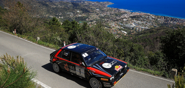 La Lancia Delta Integrale di Lucky in azione.