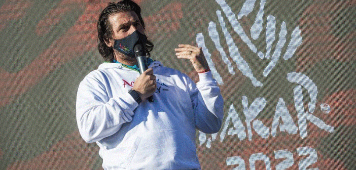 David Castera presenta la Dakar 2022.